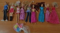 Lutke barbie barbike ken 9 komada i neki dodaci