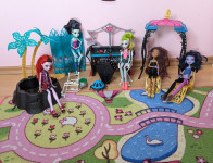 Monster High barbike, namještaj, dodaci