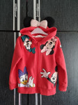 H&M Disney Minnie Mickey Mouse majica patent cif zip 98/104