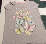 MAJICA NA LEPTIRIĆE vel.128 - NOVO S ETIKETOM