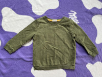 Maslinasto zelena majica dugih rukava 98