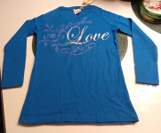 PLAVA MAJICA ZA DJEVOJČICE vel 10 god - NOVO