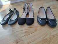 Crne klasične cipele za djevojčice- balerinke/sandale 3.para kao nove
