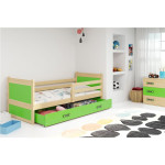 Krevet BMS Rico + ladica 190x80 cm, PINE zelena