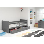 Krevet BMS Rico + ladica 200x90 cm, GRF grafit