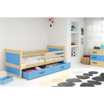 Krevet BMS Rico + ladica 200x90 cm, PINE plava