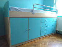 Krevet s madracem i dva ormarića za dječju sobu Mali Princ