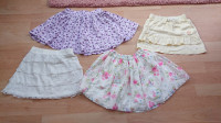 Suknja za curice 116 122, lot od 4 kom