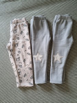 3x Lot tople hlače trenirka djevojčice, 92