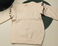 BEŽ PULOVER VEL. 92/98 - NOVO