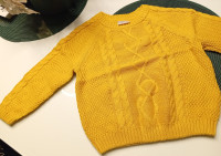 PULOVER OKER ŽUTI VEL. 98 - NOVO