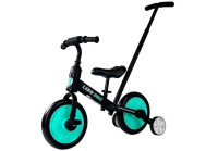 Dječji bicikl bez pedala 3u1 crno-tirkizni