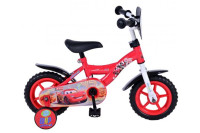Dječji bicikl Disney Cars 10" s fiksnim prijenosom - crveni