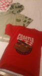 CROATIA DJEČJA MAJICA za 5 do 6 god. vel. 120 KRATKI RUKAV CRVENA