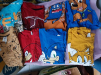 Lot odjeće, Pawpatrol, Sonic,Auti...  vel110