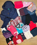 Lot tople odjeće za djevojčice vel.104+zimska jakna vel.xxs(Benetton)
