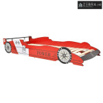 Dječji krevet trkaći auto 90 x 200 cm crveni - Crvena