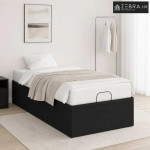 Električni podesivi okvir kreveta Crna 200 x 70 x 33,5 cm Čelik - Crna