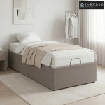 Električni podesivi okvir kreveta Sivosmeđa 200 x 70 x 33,5 cm - Sivos
