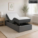 Električni podesivi okvir kreveta Tamnosiva 200 x 80 x 33,5 cm - Tamno