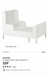 IKEA BUSUNGE produljivi krevet + madrac, odlično stanje