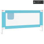 Sigurnosna ograda za dječji krevet plava 180 x 25 cm od tkanine - Plav