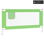 Sigurnosna ograda za dječji krevet zelena 150 x 25 cm tkanina - Zelena