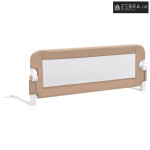 Sigurnosna ogradica za dječji krevet bež 120 x 42 cm poliester - Sivo-