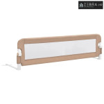 Sigurnosna ogradica za dječji krevet bež 150 x 42 cm poliester - Sivo-