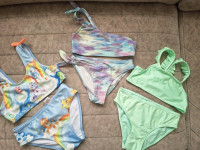 LOT od tri bikinija za djevojčice, vel.110/116