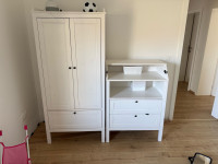 Djecji ormar, komoda za presvlacenje i tepih