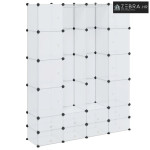 Modularni ormarić s 18 pretinaca bijeli 37 x 146 x 180,5 cm - Bijela 1