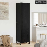 Ormar 2 pcs Crni hrast 50 x 50 x 200 cm Konstruirano drvo