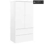 Ormar ALTA bijeli 90 x 55 x 170 cm od masivne borovine - Bijela
