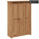 Ormar od borovine s 3 vrata 118x50x171,5 cm asortiman Panama - Smeđa 1
