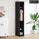 Ormarić s policom Crni hrast 50 x 30 x 200 cm Konstruirano drvo