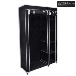 Sklopivi Ormar Crni 110 x 45 x 175 cm  - Crna 1 1