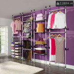 Teleskopski sustav ormara sa šipkama i policom aluminijski