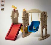 Dječje igralište( ljuljačka, tobogan, klackalica i stol)