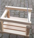 DRVENA LJULJAČKA - RUČNI RAD -  NOVO