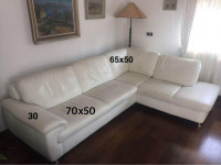 Kožna kutna garnitura