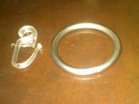 Prsten za zavjese metalni 18 komada za 10 €