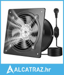 20,3 cm ispušni ventilator, 576 CFM zidni ventilator velike brzine s r