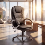 BMD1107BK ergonomska uredska direktorska stolica od umjetne kože – crn