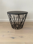 Ferm Living crni metalni Wire Basket – dizajnerska košara s poklopcem