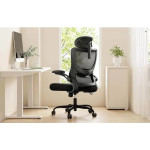 HUANUO MSOC10 ergonomska uredska stolica crna s 3D naslonima za ruke
