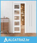 Klizna džepna vrata, 765 x 2035 mm, 5-Lite jednokrilna klizna vrata od