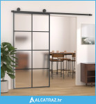 Klizna vrata od aluminija i stakla ESG 102,5 x 205 cm crna - NOVO