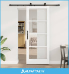 Klizna vrata ORKDAL Bijela i crna 83 x 211 cm - NOVO