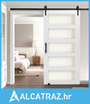 Klizna vrata štale, 1067 x 2134 mm, visokočvrsta MDF ploča i staklo, v